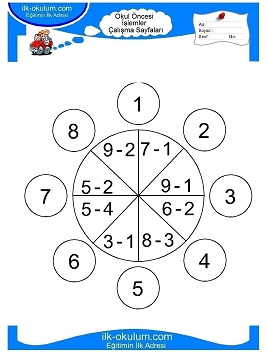 Çocuklar İçin toplam işlemi yaprak testleri 